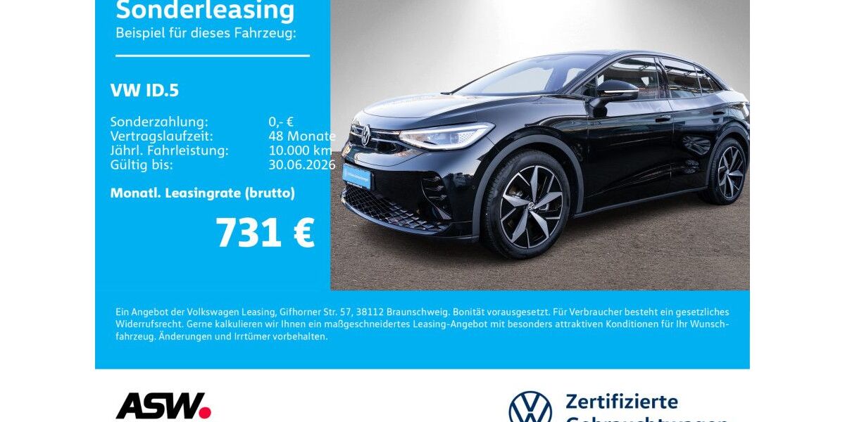VW ID.5 29.990 km 54.930 &euro; Neckarsulm 74172