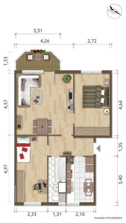 Wohnung zum Mieten in Hoyerswerda 407 € 62.55 m²