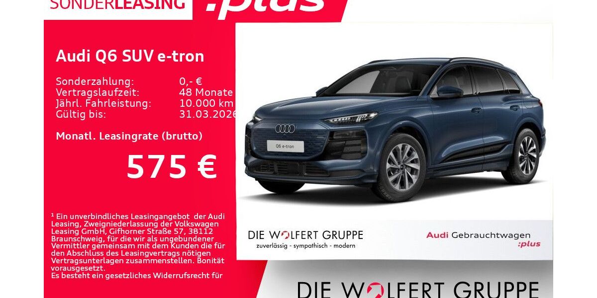 Audi Q6 e-tron 16.862 km 61.950 &euro; Großwallstadt 63868
