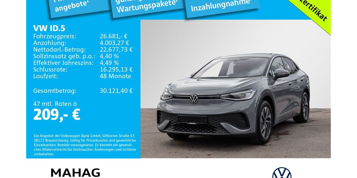 VW ID.5 31.852 km 26.681 &euro; München 81825