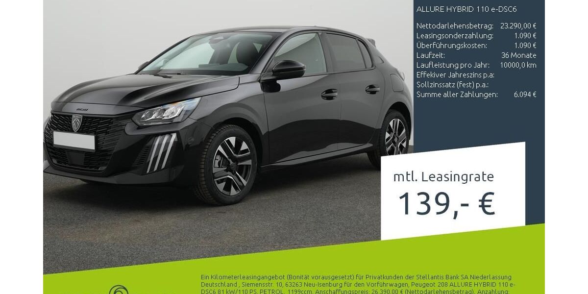 Peugeot 208 1.800 km 23.290 &euro; Borken 46325