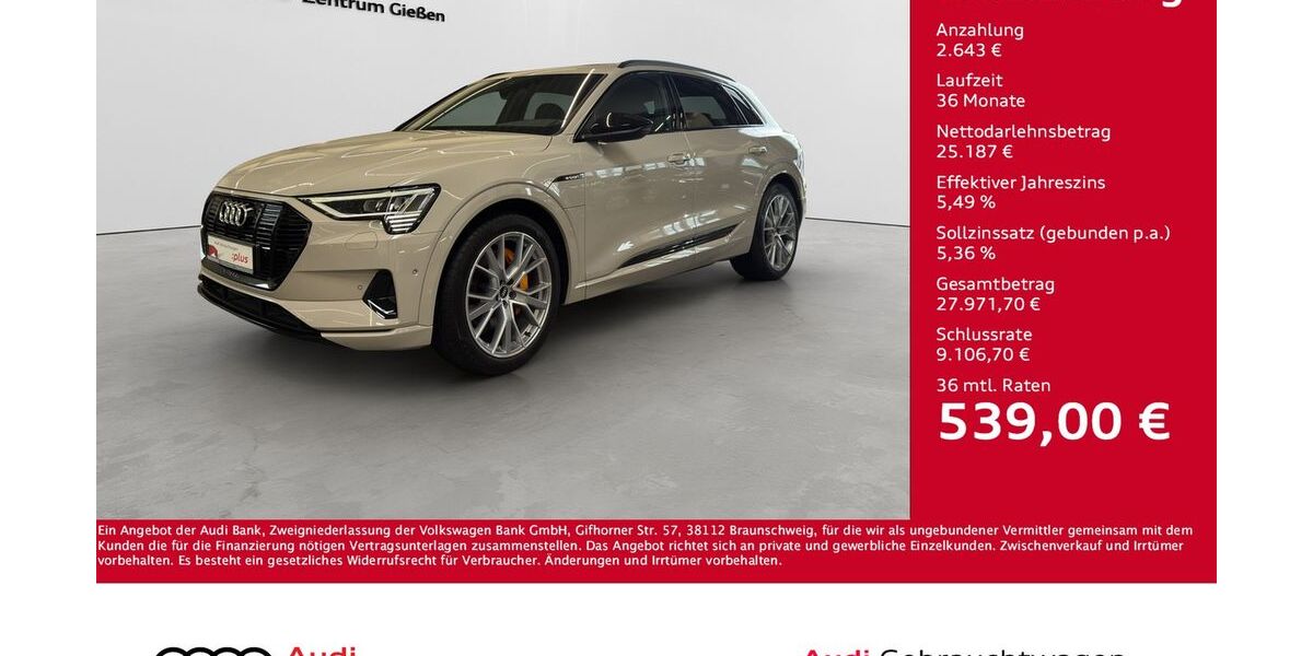 Audi e-tron 99.600 km 27.830 &euro; Giessen 35394