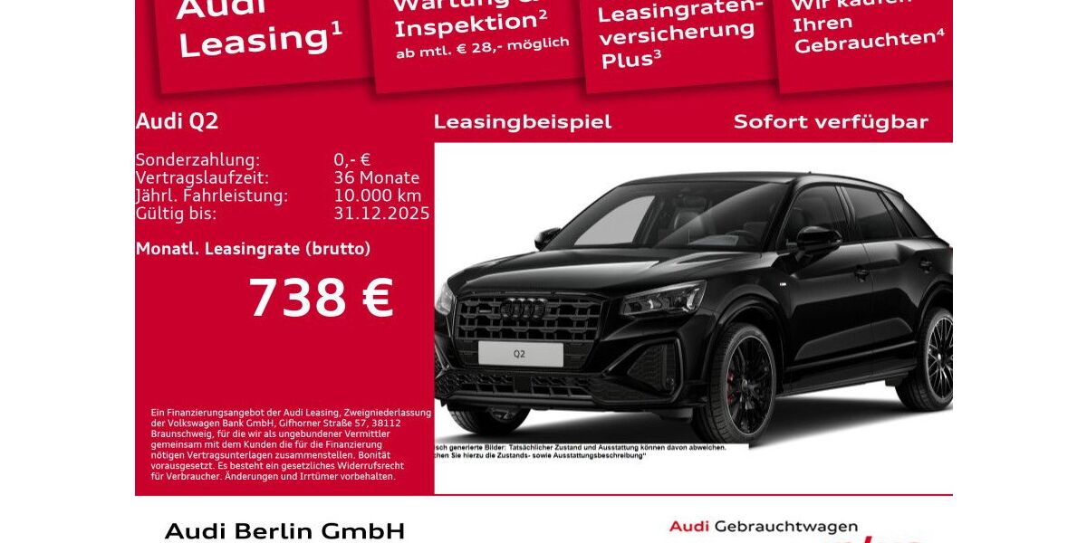 Audi Q2 9.500 km 43.500 &euro; Berlin 12489