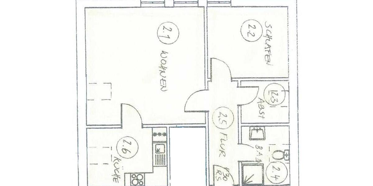 Etagenwohnung Friedrichskoog - 2 Zimmer, 51 m&sup2;, 475&euro; | Angebot:25220639
