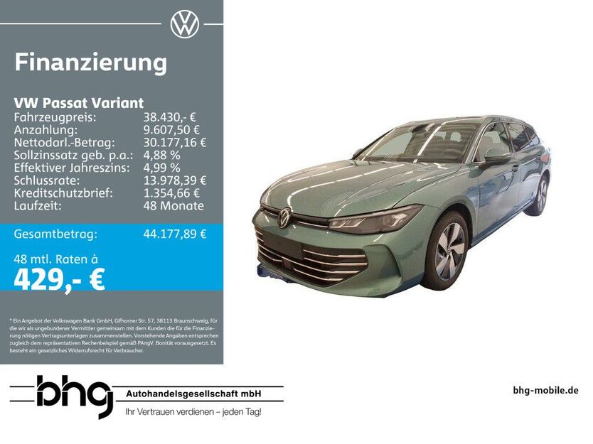 VW Passat Variant 12.617 km 38.430 € Albstadt 72458
