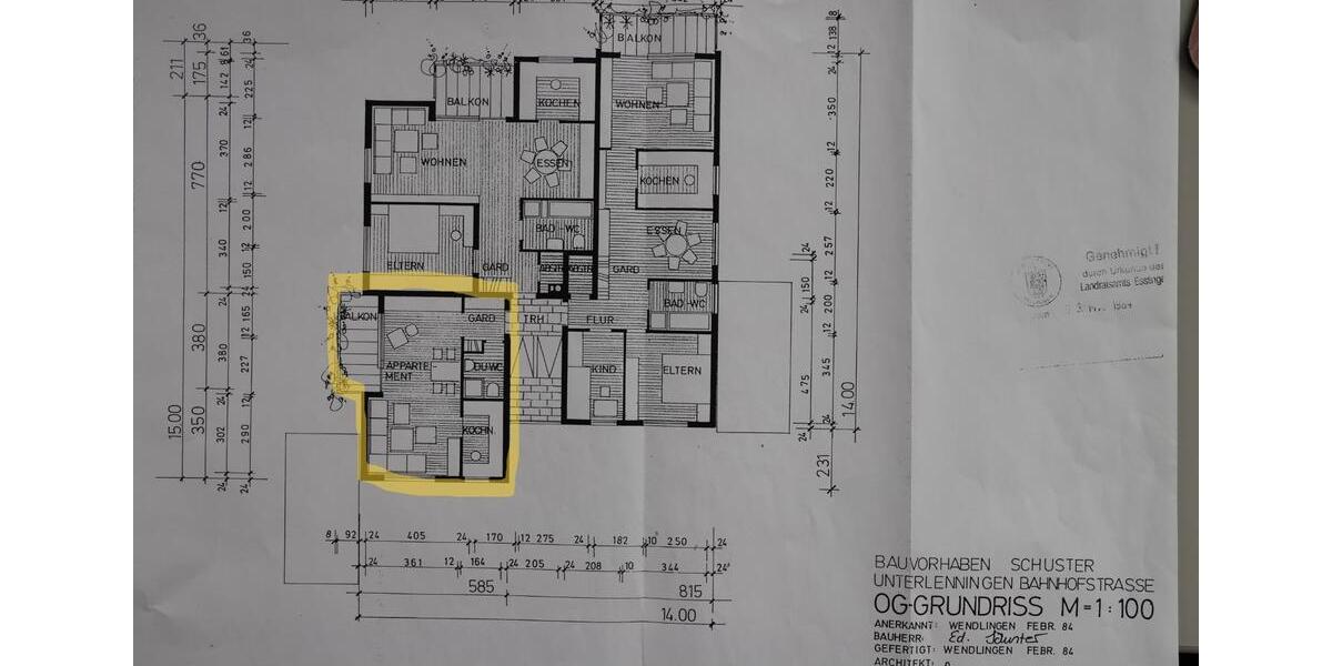 Etagenwohnung Lenningen - 1 Zimmer, 36 m&sup2;, 134.000&euro; | Angebot:27046362