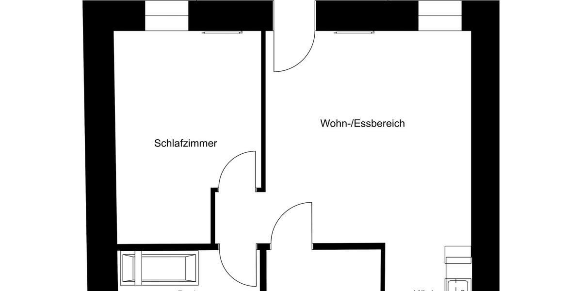 Etagenwohnung Villingen-Schwenningen Schwenningen - 2 Zimmer, 51 m&sup2;, 640&euro; | Angebot:26341208