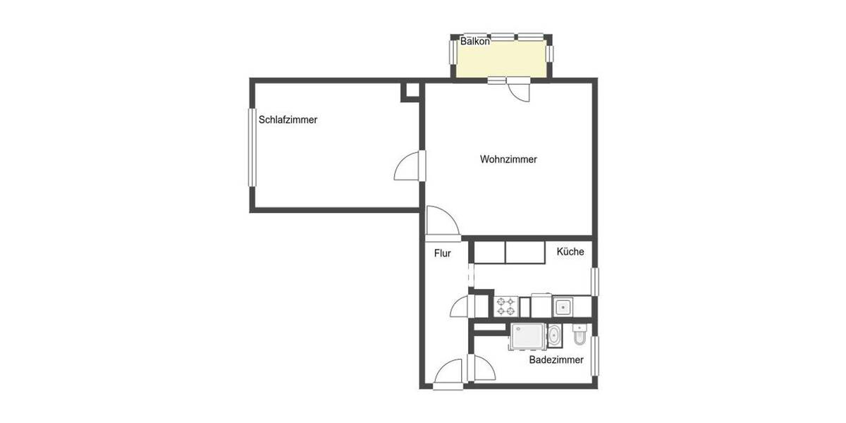 Etagenwohnung Niederndodeleben Niederndodeleben - 2 Zimmer, 49 m&sup2;, 45.000&euro; | Angebot:26617023