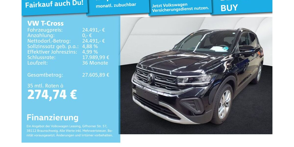 VW T-Cross 25.169 km 24.491 &euro; Mannheim 68309