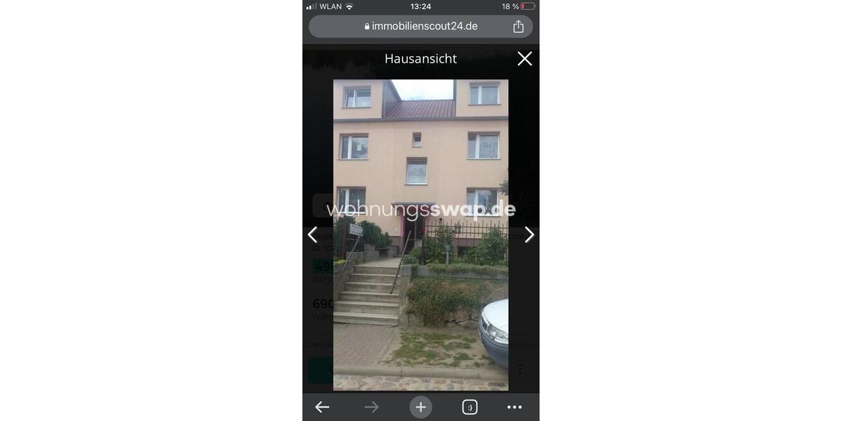 Etagenwohnung Templin - 3 Zimmer, 65 m&sup2;, 490&euro; | Angebot:24539528