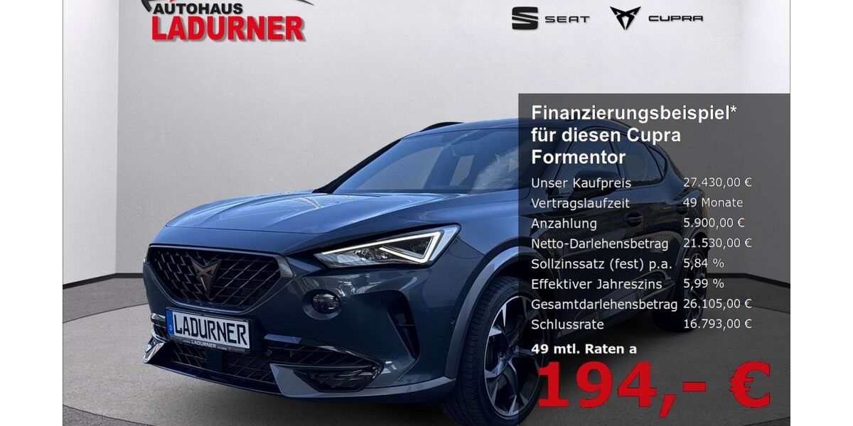 Cupra Formentor 44.730 km 27.430 &euro; Tuttlingen 78532