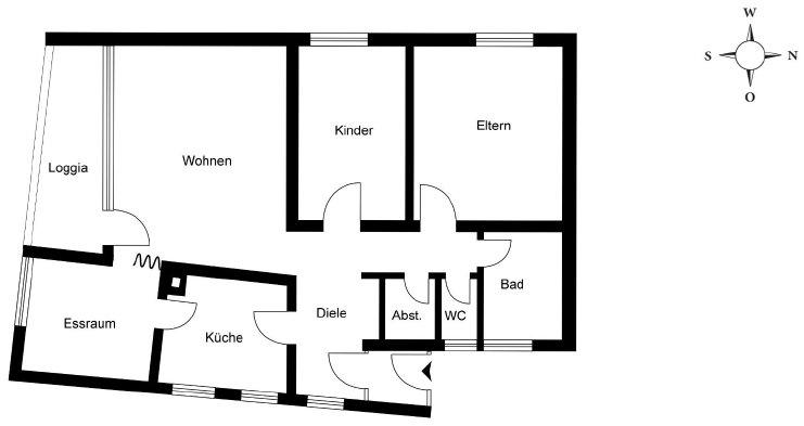 Etagenwohnung Heidenheim an der Brenz Aufhausen - 3.5 Zimmer, 82 m&sup2;, 960&euro; | Angebot:26672446