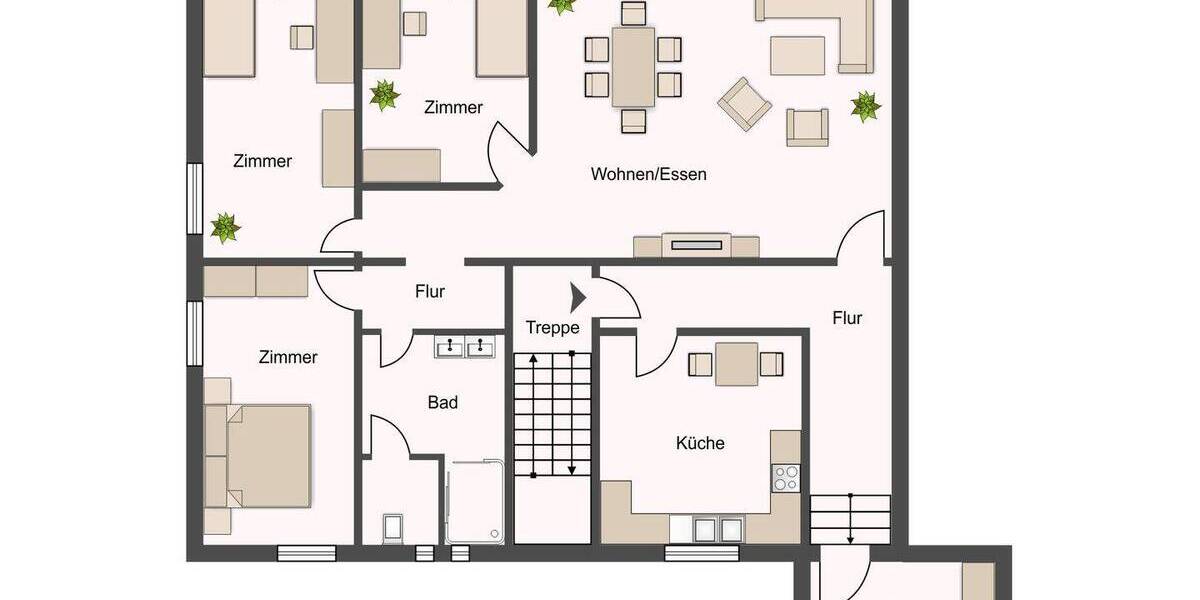 Zimmer Chemnitz Zentrum - 5 Zimmer, 110 m&sup2;, 790&euro; | Angebot:26345323
