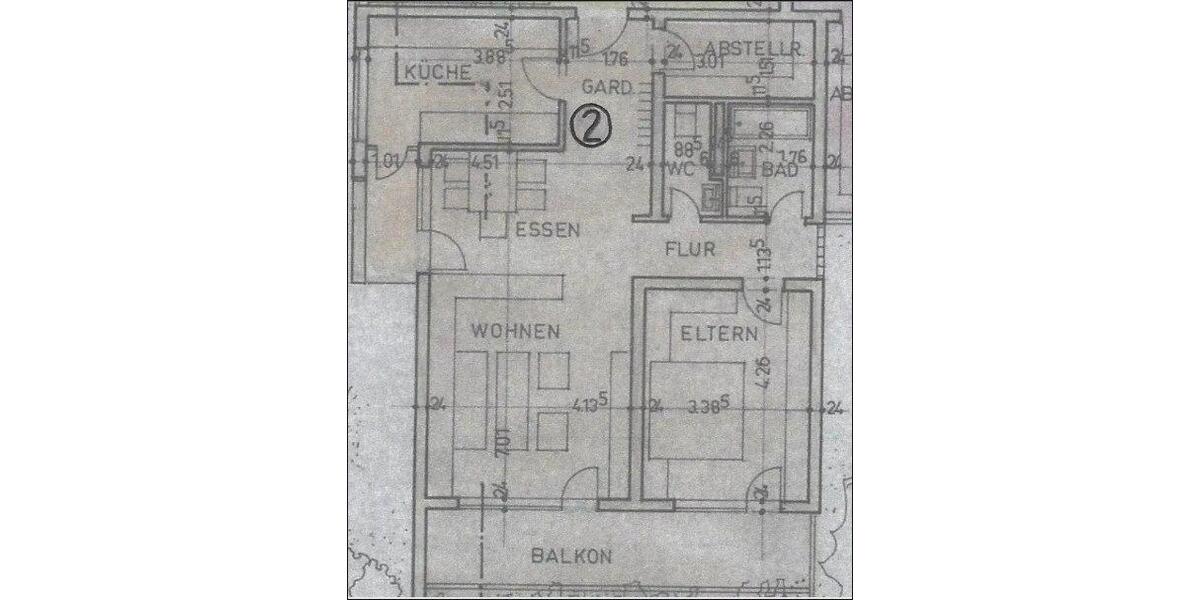 Erdgeschoßwohnung Königsbronn - 2.5 Zimmer, 77 m&sup2;, 175.000&euro; | Angebot:26889117