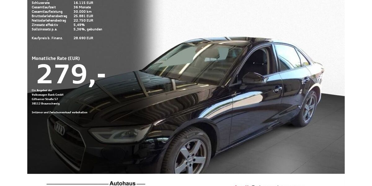 Audi A4 61.620 km 32.490 &euro; Ravensburg 88214