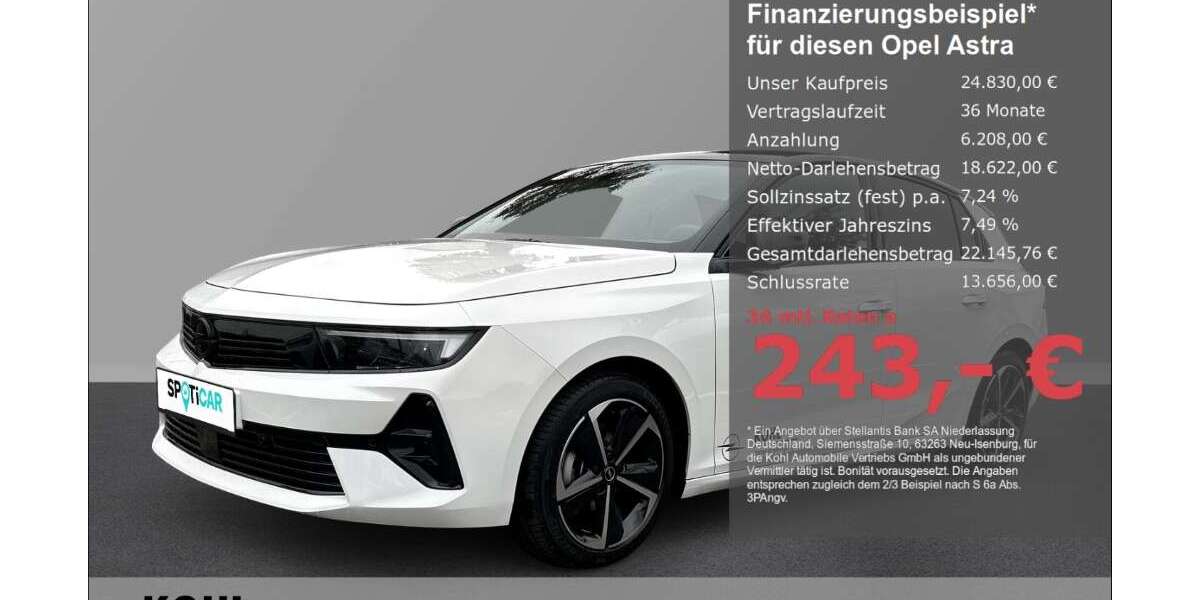 Opel Astra 3.700 km 24.830 &euro; Aachen 52078