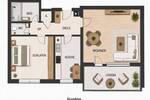 Etagenwohnung Aalen Unterkochen - 2 Zimmer, 65 m&sup2;, 249.900&euro; | Angebot:26902801