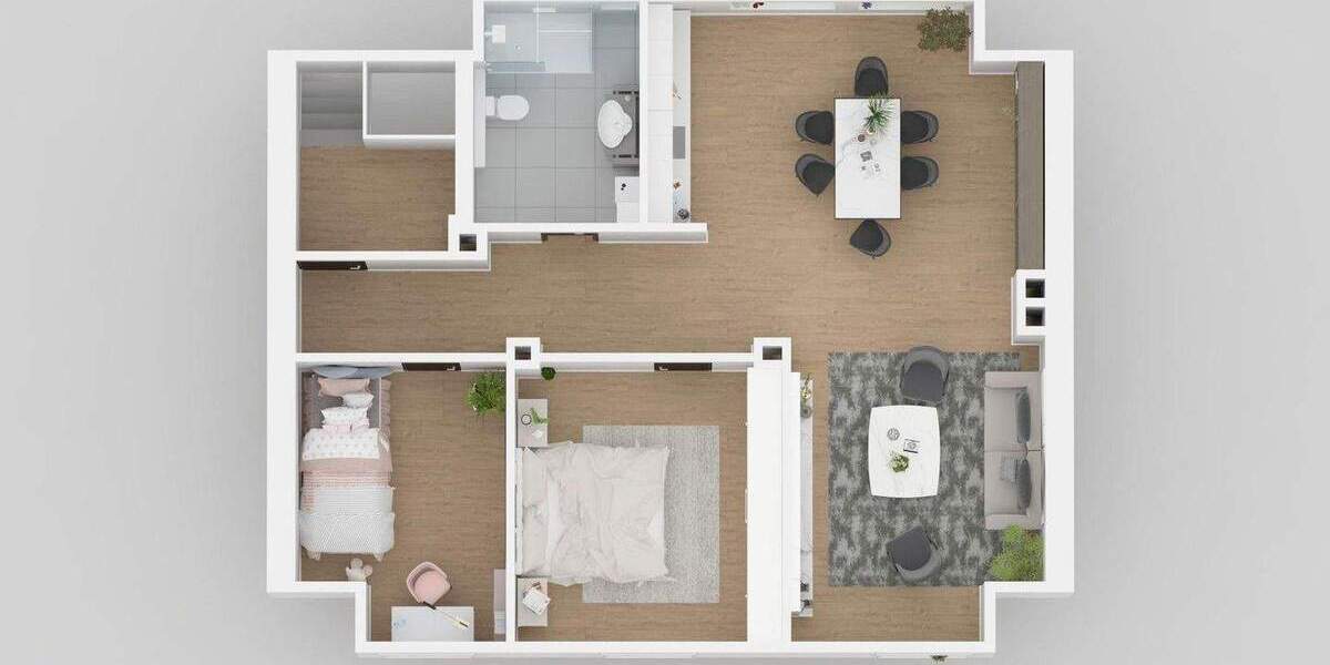 Etagenwohnung Gelsenkirchen Bismarck - 3 Zimmer, 80 m&sup2;, 181.440&euro; | Angebot:25424488