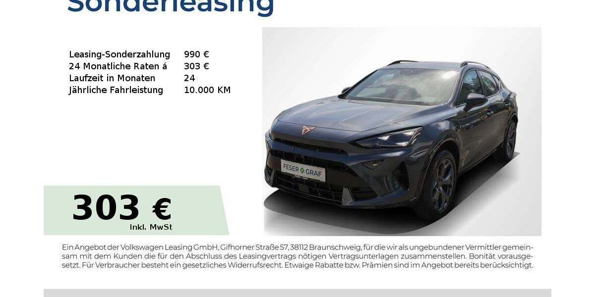 Cupra Formentor 23.150 km 32.880 &euro; Baiersdorf 91083