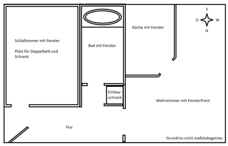 61 m², 2 Zimmer, München Moosach