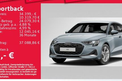 Audi A3 18.995 km 34.061 &euro; Eching 85386