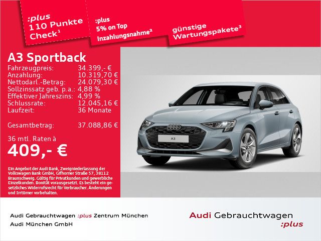 Audi A3 18.995 km 34.399 &euro; Eching 85386