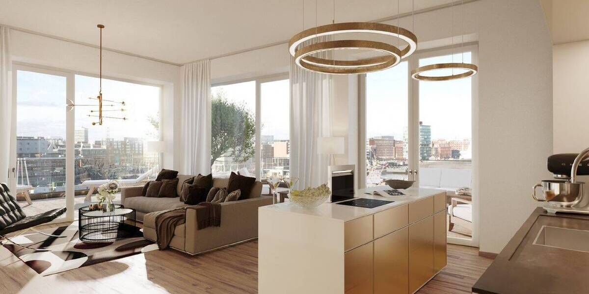 Etagenwohnung Kiel Gaarden-Ost - 2 Zimmer, 51 m&sup2;, 278.700&euro; | Angebot:23938999