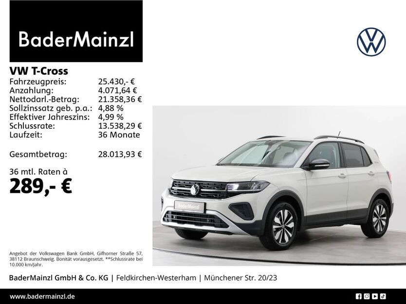 VW T-Cross 24.200 km 25.430 € Feldkirchen/Westerham 83620