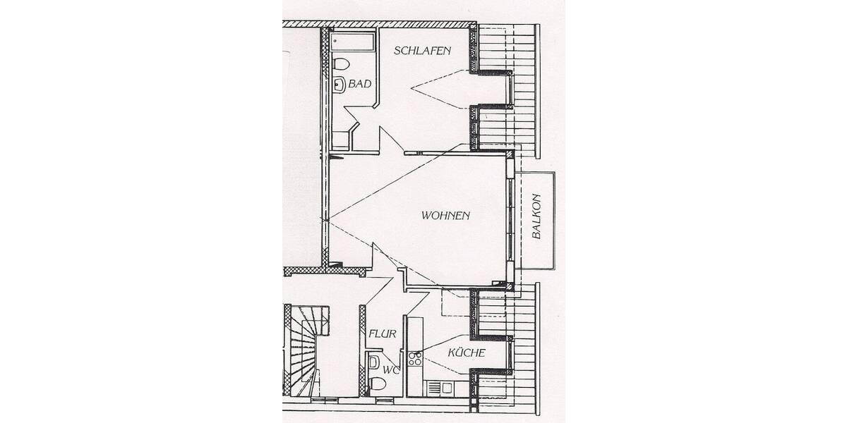 Etagenwohnung Viernheim - 2 Zimmer, 80 m&sup2;, 800&euro; | Angebot:26203209