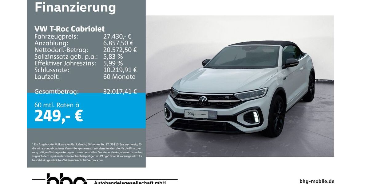 VW T-Roc 41.592 km 27.430 &euro; Reutlingen 72770