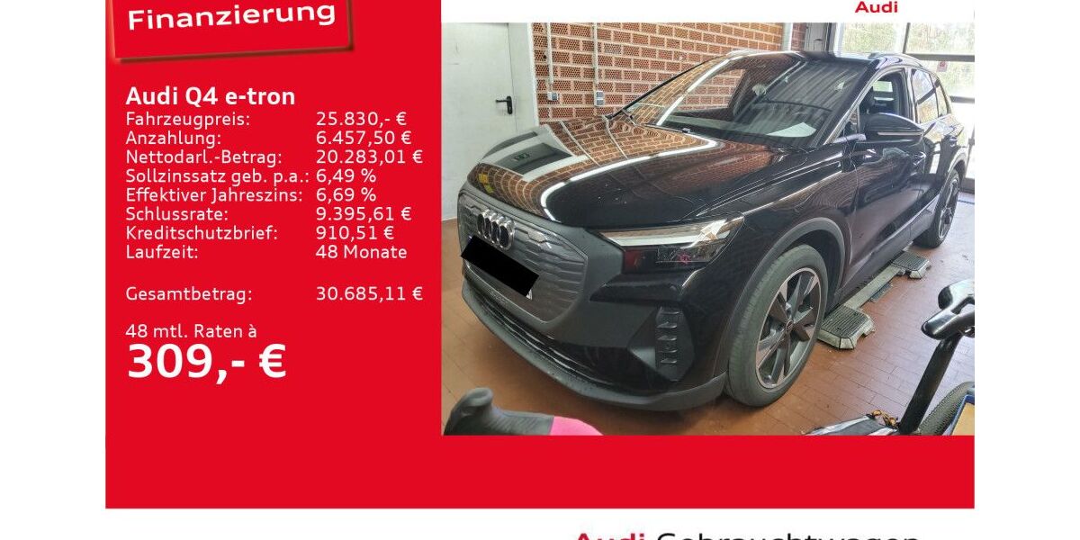 Audi Q4 e-tron 40.619 km 25.830 &euro; Ulm 89073