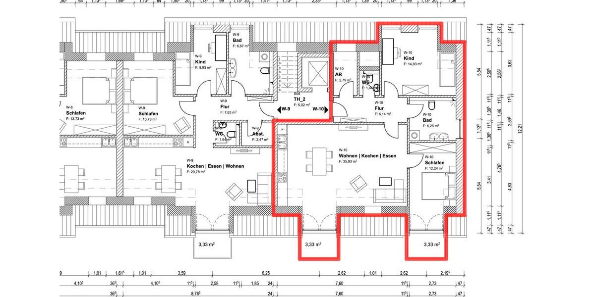 Dachgeschoßwohnung Hatten - 3 Zimmer, 82 m&sup2;, 990&euro; | Angebot:25217657