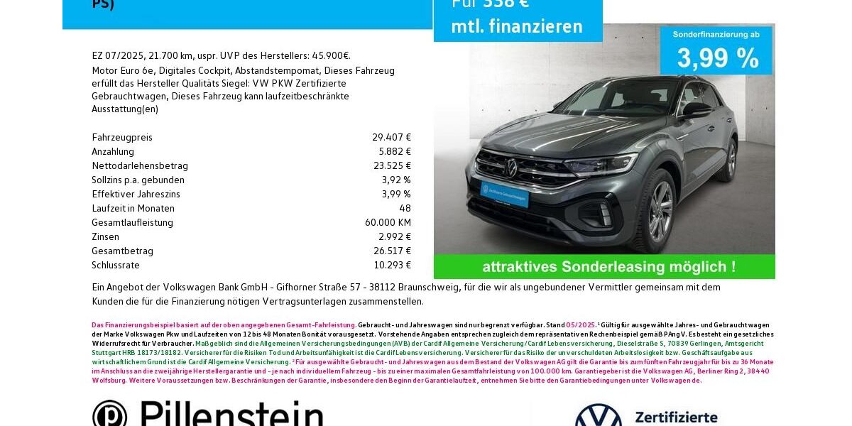 VW T-Roc 21.700 km 29.407 &euro; Neustadt/Aisch 91413