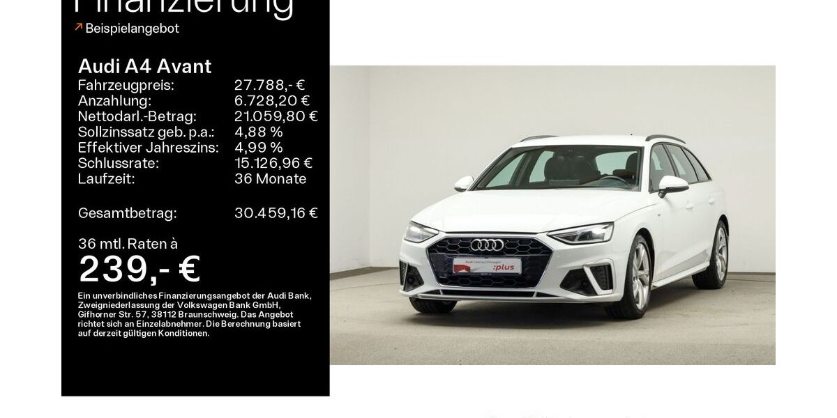 Audi A4 60.500 km 27.788 &euro; Mühlheim 63165