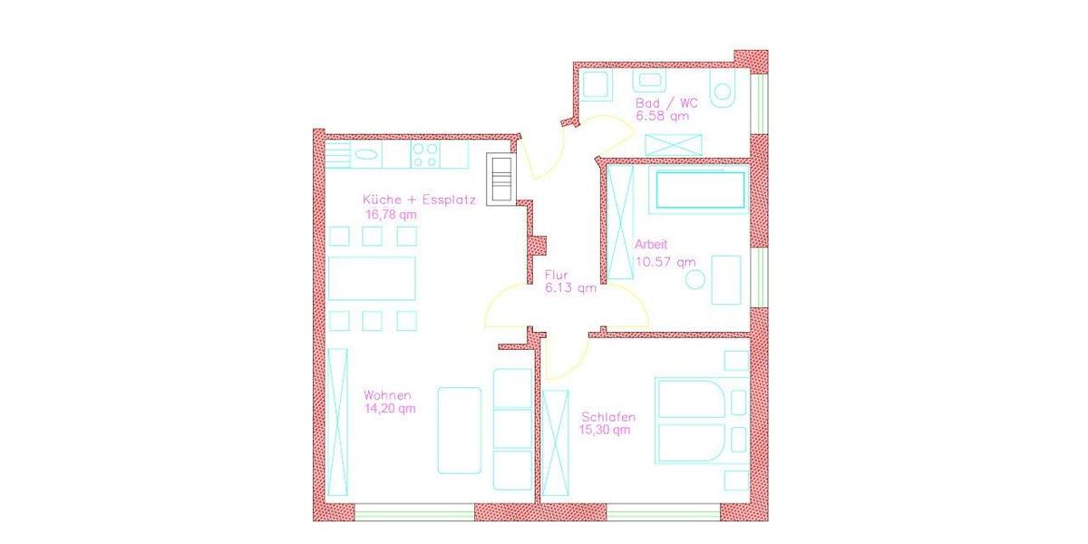 Etagenwohnung Mauth - 3 Zimmer, 70 m&sup2;, 535&euro; | Angebot:26281587