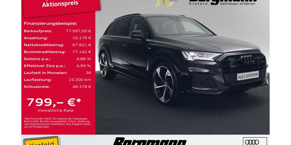 Audi Q7 35.500 km 74.997 &euro; Krefeld 47803