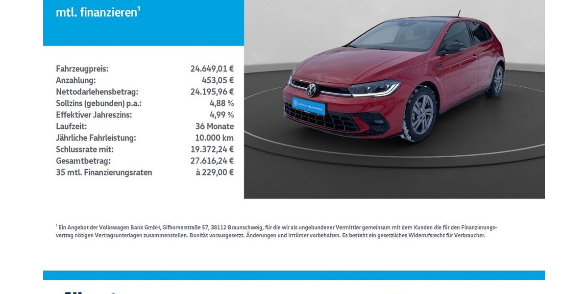 VW Polo 17.026 km 22.799 &euro; Mühlhausen/Thüringen 99974