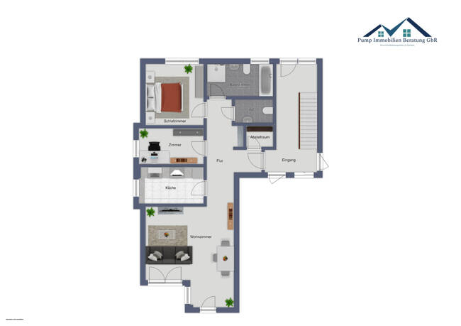 Terrassenwohnung Rellingen - 3 Zimmer, 81 m&sup2;, 399.000&euro; | Angebot:25700660