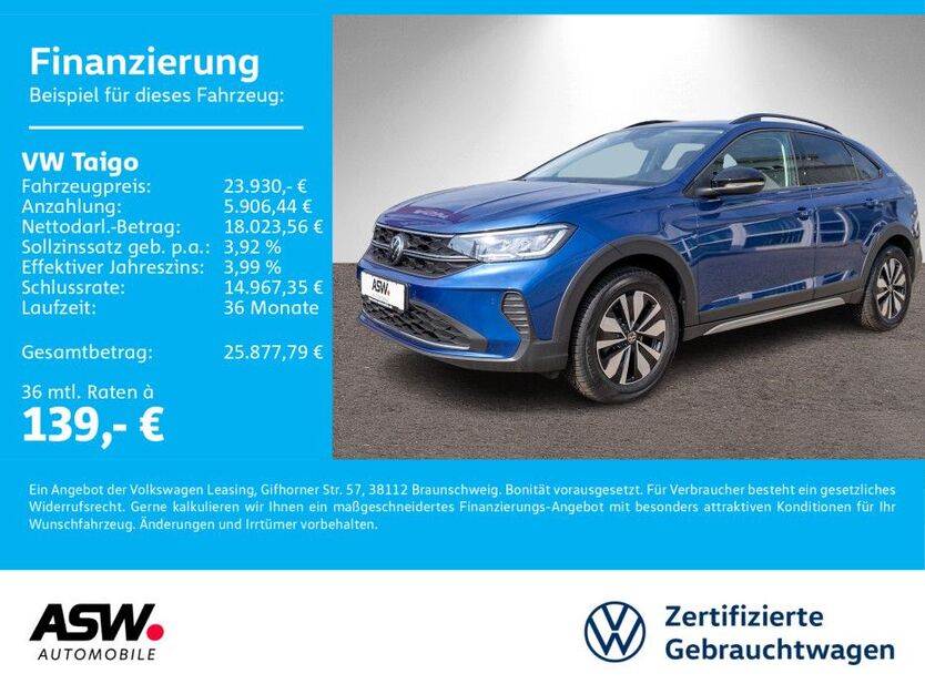 VW Taigo 5.800 km 23.930 € Sinsheim 74889