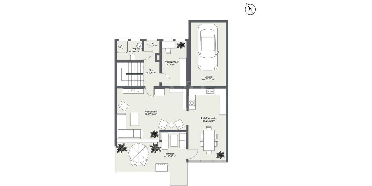 Doppelhaushälfte Planegg - 5 Zimmer, 131 m&sup2;, 790.000&euro; | Angebot:26908659