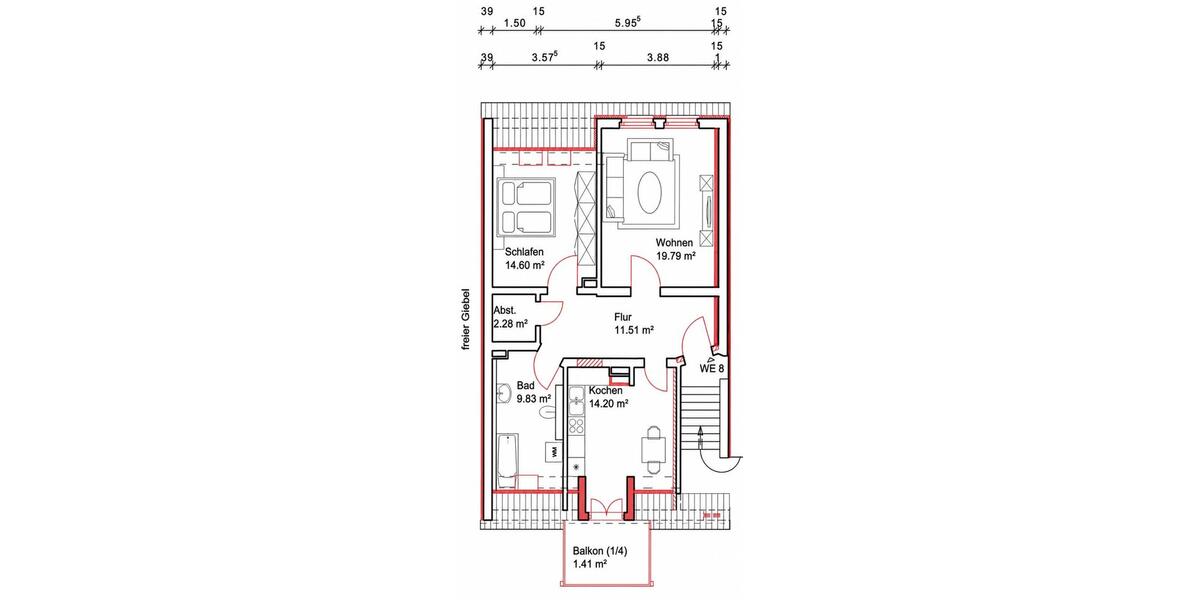 Etagenwohnung Zittau - 2 Zimmer, 74 m&sup2;, 470&euro; | Angebot:26406546