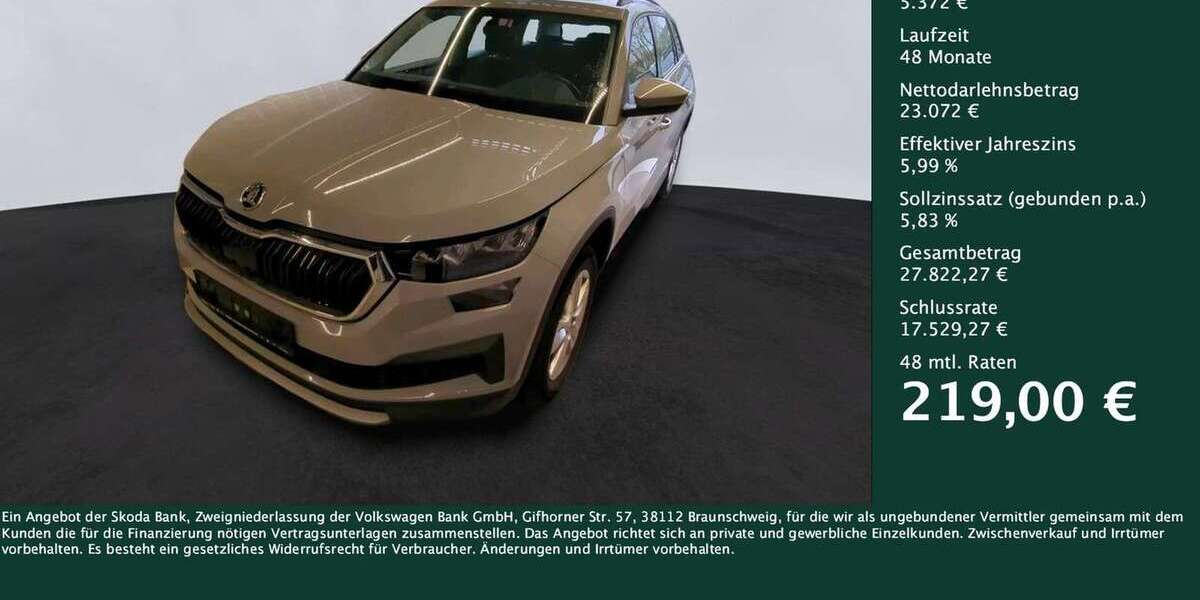 Skoda Kodiaq 51.385 km 28.444 &euro; Dortmund 44269