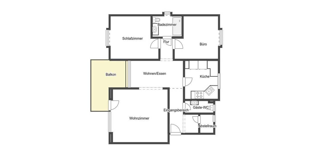 Etagenwohnung Würzburg Lengfeld - 3 Zimmer, 89 m&sup2;, 275.000&euro; | Angebot:26427285