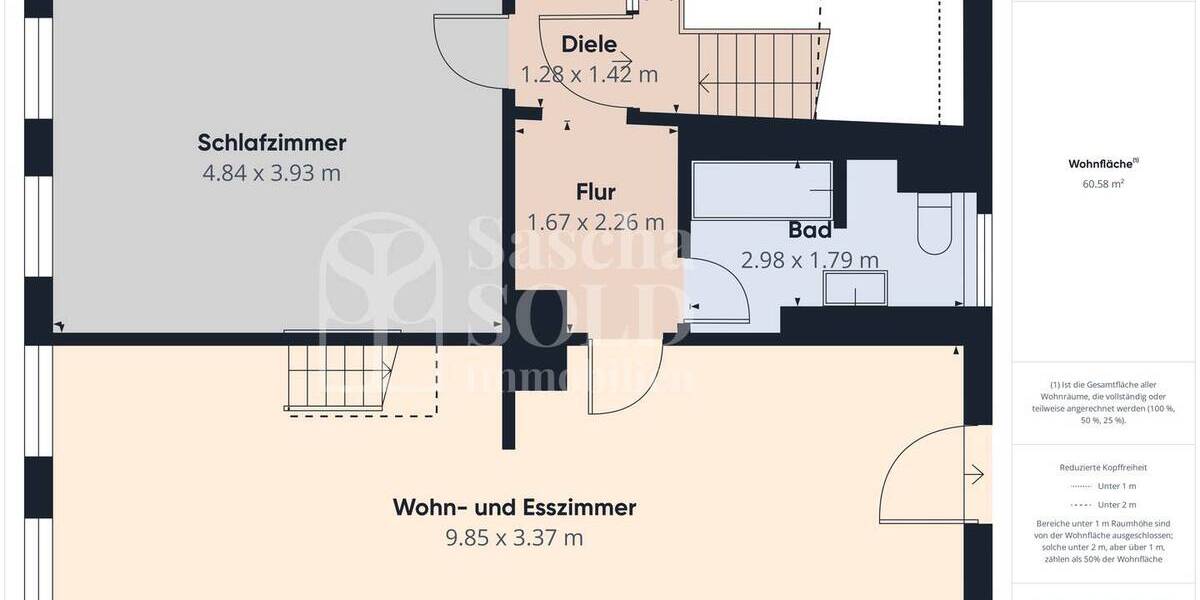 Helle und gut geschnittene 2,5-Zimmer-Wohnung in zentraler Innenstadtlage von St. Ingbert - Etagenwohnung Sankt Ingbert St. Ingbert | Angebot:26897067