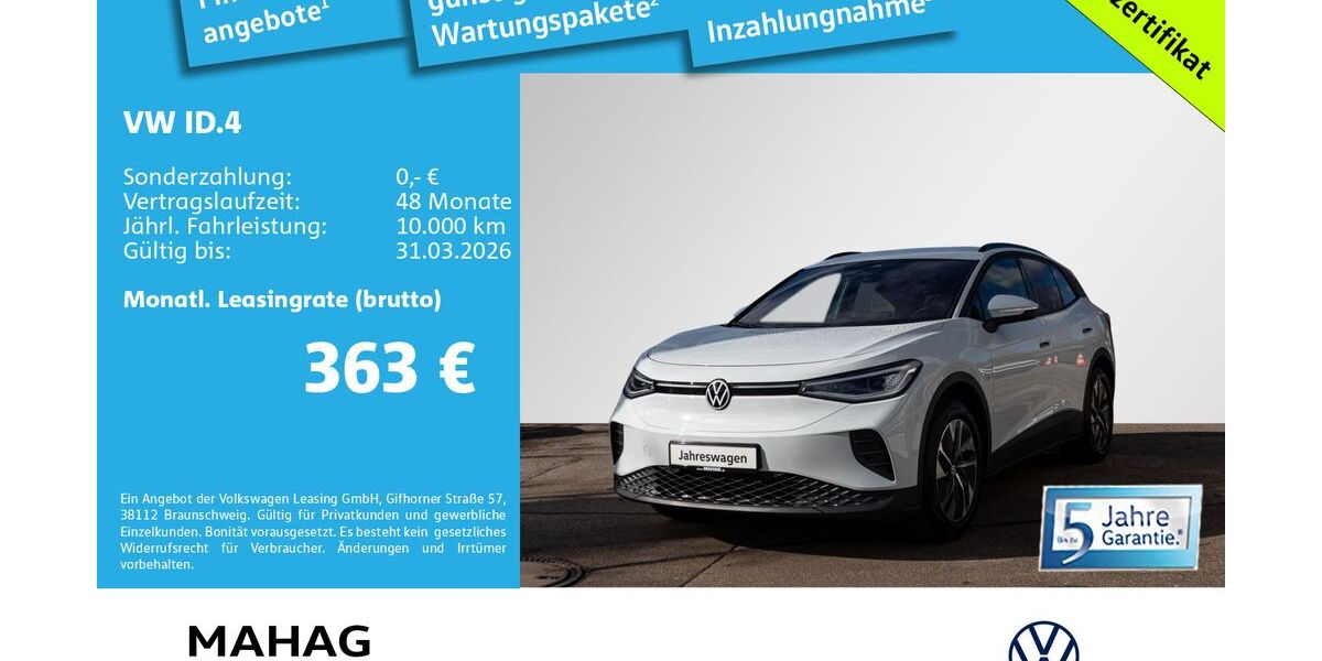VW ID.4 6.709 km 35.228 &euro; München 81825