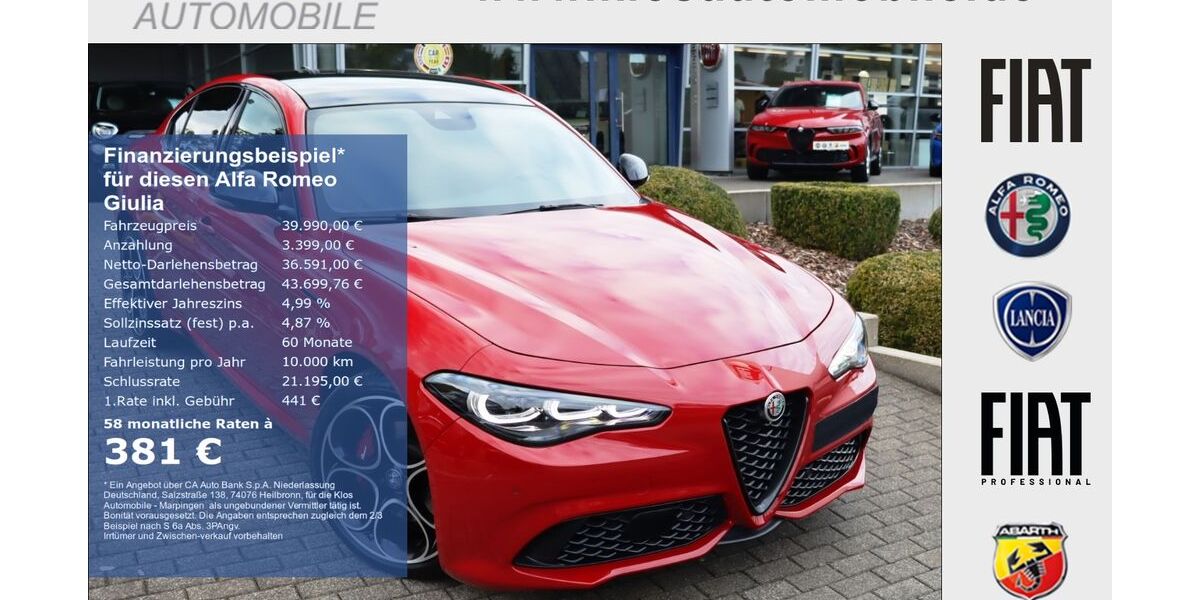 Alfa Romeo Giulia 23.276 km 39.990 &euro; Koblenz 56072