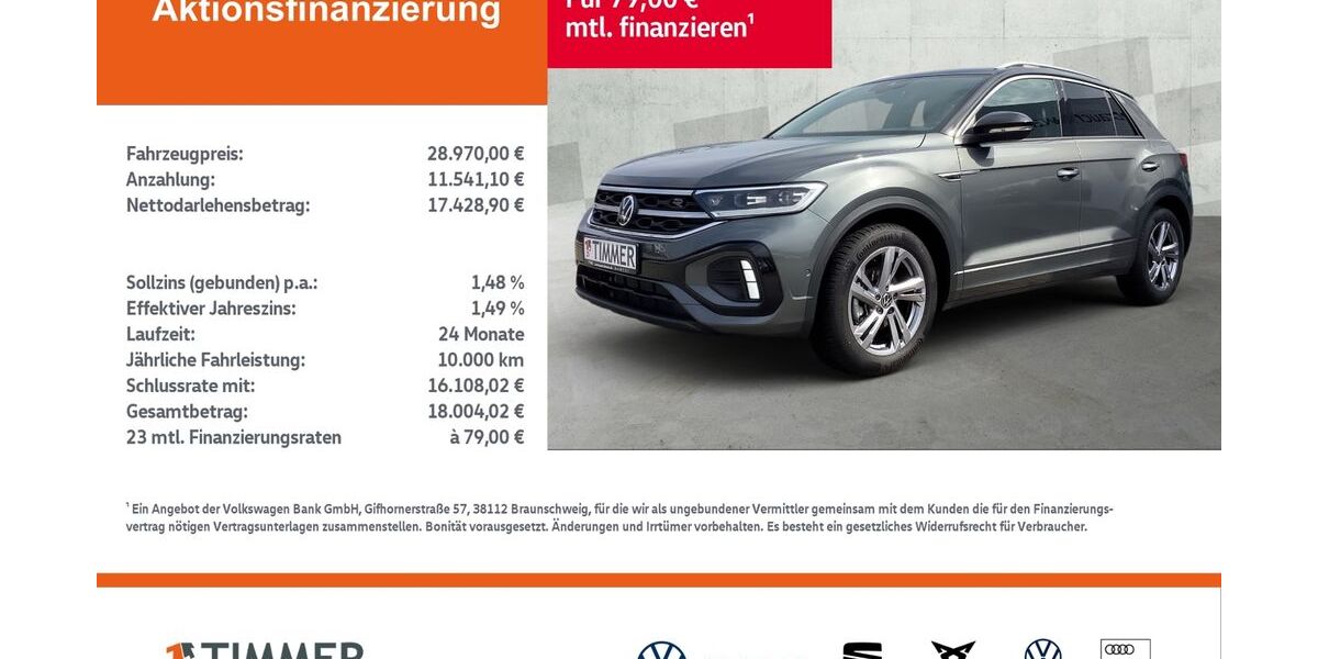 VW T-Roc 25.953 km 28.390 &euro; Meppen 49716