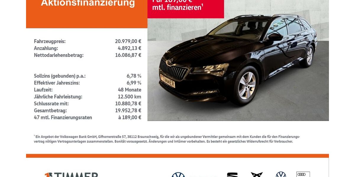 Skoda Superb 122.949 km 20.444 &euro; Gronau 48599