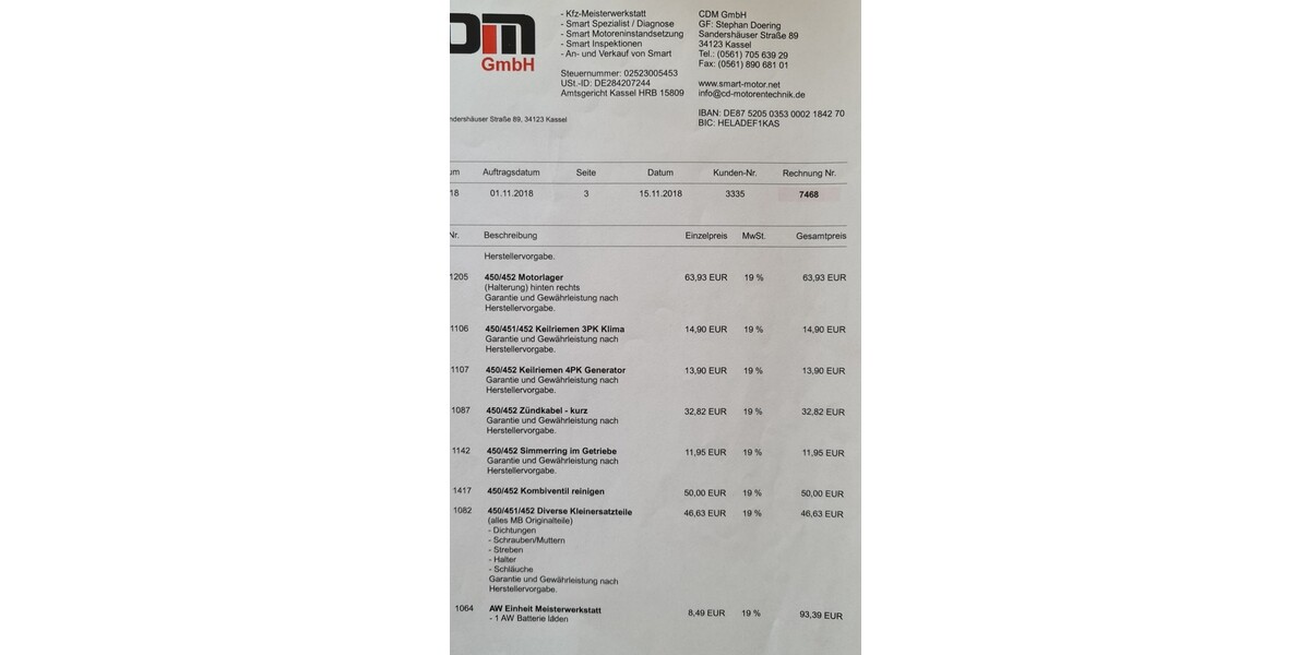Smart ForTwo 136.000 km 2.300 &euro; Osterburken 74706