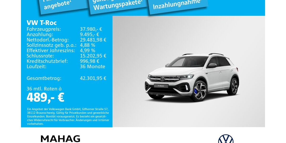 VW T-Roc 11.801 km 37.980 &euro; Ottobrunn 85521
